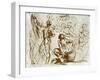 A Page of Sketches, by Titian-Titian (Tiziano Vecelli)-Framed Giclee Print