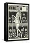 A Page-Aubrey Beardsley-Framed Stretched Canvas