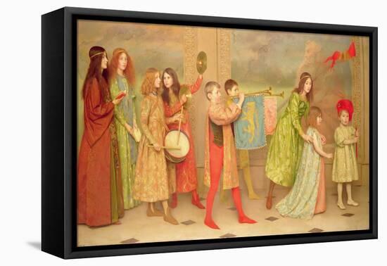 A Pageant of Childhood, 1899-Thomas Cooper Gotch-Framed Stretched Canvas