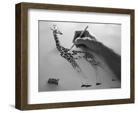 A Pain in the Neck-Thomas Barbey-Framed Giclee Print