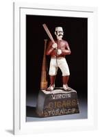 A Painted and Carved Baseball Player Tobacco Figure, circa 1875-null-Framed Giclee Print