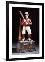 A Painted and Carved Baseball Player Tobacco Figure, circa 1875-null-Framed Premium Giclee Print