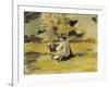 A Painter at Work-Paul Cézanne-Framed Giclee Print