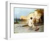 A Painter by the Sea Side, C.1885-William Henry Lippincott-Framed Giclee Print