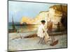 A Painter by the Sea Side, C.1885-William Henry Lippincott-Mounted Giclee Print