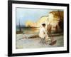 A Painter by the Sea Side, C.1885-William Henry Lippincott-Framed Giclee Print