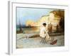 A Painter by the Sea Side, C.1885-William Henry Lippincott-Framed Giclee Print