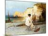 A Painter by the Sea Side, C.1885-William Henry Lippincott-Mounted Giclee Print