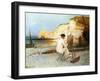 A Painter by the Sea Side, C.1885-William Henry Lippincott-Framed Giclee Print