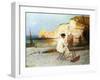 A Painter by the Sea Side, C.1885-William Henry Lippincott-Framed Giclee Print