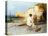 A Painter by the Sea Side, C.1885-William Henry Lippincott-Stretched Canvas