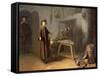 A Painter in His Studio-Gerrit or Gerard Dou-Framed Stretched Canvas