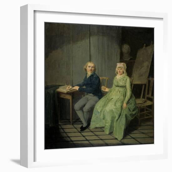 A Painter with His Wife-Wybrand Hendriks-Framed Art Print