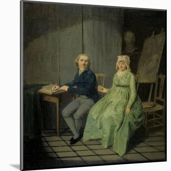 A Painter with His Wife-Wybrand Hendriks-Mounted Art Print