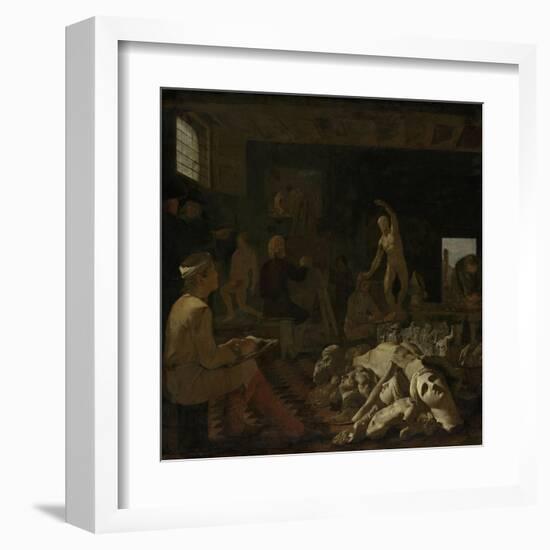 A Painters Studio, Michael Sweerts-Michael Sweerts-Framed Art Print