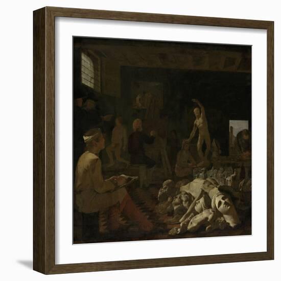 A Painters Studio, Michael Sweerts-Michael Sweerts-Framed Art Print