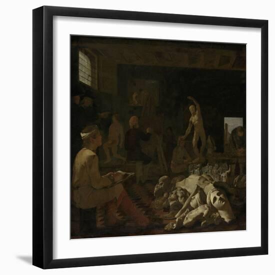 A Painters Studio, Michael Sweerts-Michael Sweerts-Framed Art Print