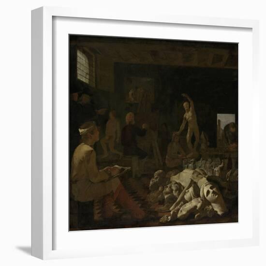 A Painters Studio, Michael Sweerts-Michael Sweerts-Framed Art Print