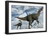 A Pair of Altirhinus Dinosaurs in a Cretaceous Environment-Stocktrek Images-Framed Art Print