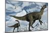 A Pair of Altirhinus Dinosaurs in a Cretaceous Environment-Stocktrek Images-Mounted Art Print