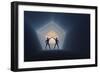 A Pair of Androids Opening Up a Time and Space Portal-null-Framed Premium Giclee Print