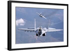 A Pair of Bulgarian Air Force Mig-29S Aircraft over Bulgaria-Stocktrek Images-Framed Photographic Print