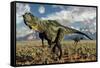 A Pair of Carnivorous Yangchuanosaurus Dinosaurs-null-Framed Stretched Canvas