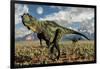 A Pair of Carnivorous Yangchuanosaurus Dinosaurs-null-Framed Art Print