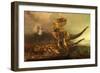 A Pair of Carnotaurus Dinosaurs on the Prowl-null-Framed Premium Giclee Print