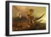 A Pair of Carnotaurus Dinosaurs on the Prowl-null-Framed Premium Giclee Print