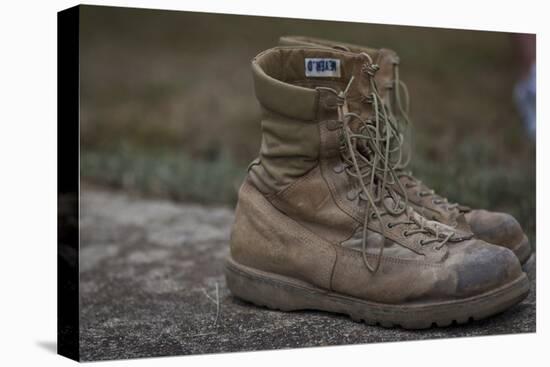 A Pair of Combat Boots Belonging to a U.S. Marine Corps Sergeant-null-Stretched Canvas