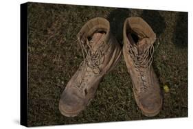 A Pair of Combat Boots Belonging to a U.S. Marine Corps Sergeant-null-Stretched Canvas