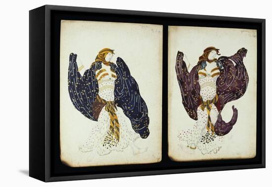 A Pair of Costume Designs for 'Juive' Depicting Female Dancers-Leon Bakst-Framed Stretched Canvas