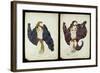 A Pair of Costume Designs for 'Juive' Depicting Female Dancers-Leon Bakst-Framed Giclee Print