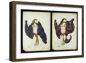 A Pair of Costume Designs for 'Juive' Depicting Female Dancers-Leon Bakst-Framed Giclee Print