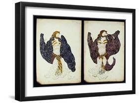 A Pair of Costume Designs for 'Juive' Depicting Female Dancers-Leon Bakst-Framed Giclee Print