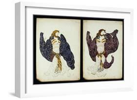 A Pair of Costume Designs for 'Juive' Depicting Female Dancers-Leon Bakst-Framed Giclee Print
