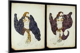 A Pair of Costume Designs for 'Juive' Depicting Female Dancers-Leon Bakst-Mounted Giclee Print
