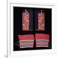 A Pair of Crow Beaded Cloth Woman's Leggings and a Pair of Ojibwa (Chippewa)-null-Framed Giclee Print