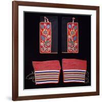 A Pair of Crow Beaded Cloth Woman's Leggings and a Pair of Ojibwa (Chippewa)-null-Framed Giclee Print