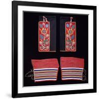 A Pair of Crow Beaded Cloth Woman's Leggings and a Pair of Ojibwa (Chippewa)-null-Framed Giclee Print