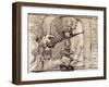 A Pair of Hands Issuing from Cloud, Snuffing a Candle in a Candlestick-Crispin I De Passe-Framed Giclee Print