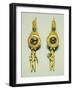 A Pair of Hellenistic Gold Earrings, Circa 2nd-1st Century B.C.-null-Framed Giclee Print