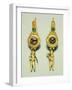 A Pair of Hellenistic Gold Earrings, Circa 2nd-1st Century B.C.-null-Framed Giclee Print