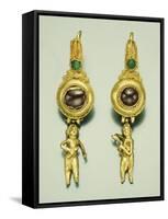 A Pair of Hellenistic Gold Earrings, Circa 2nd-1st Century B.C.-null-Framed Stretched Canvas