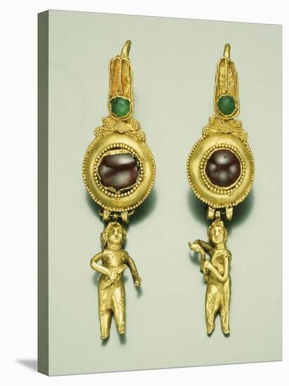 A Pair of Hellenistic Gold Earrings, Circa 2nd-1st Century B.C.-null-Stretched Canvas