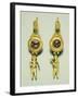 A Pair of Hellenistic Gold Earrings, Circa 2nd-1st Century B.C.-null-Framed Giclee Print