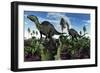 A Pair of Herbivorous Camptosaurus Dinosaurs-null-Framed Premium Giclee Print