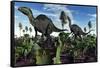 A Pair of Herbivorous Camptosaurus Dinosaurs-null-Framed Stretched Canvas
