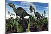 A Pair of Herbivorous Camptosaurus Dinosaurs-null-Mounted Art Print